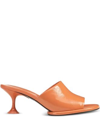 Sergio Rossi orange heeled mules - Arancione