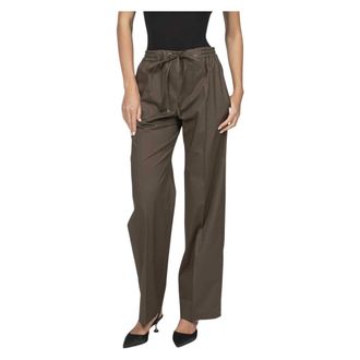 Fay Wide Trousers, female, Green, Size: 2XL Pantaloni Easy