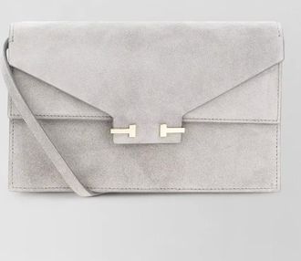 Tom Ford suede envelope crossbody bag detachable strap