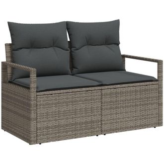 vidaXL Sof&aacute; De Jard&iacute;n Con Coj&iacute;n 120 X 62 X 69 Cm. Rat&aacute;n Sint&eacute;tico Vidaxl