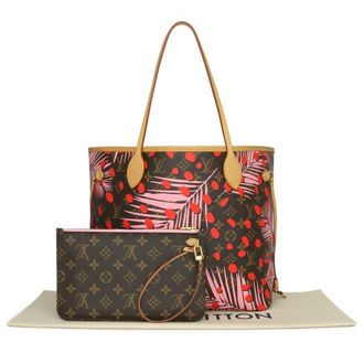 Louis Vuitton Monogram Jungle Dots Rose Ballerine Neverfull MM Bag