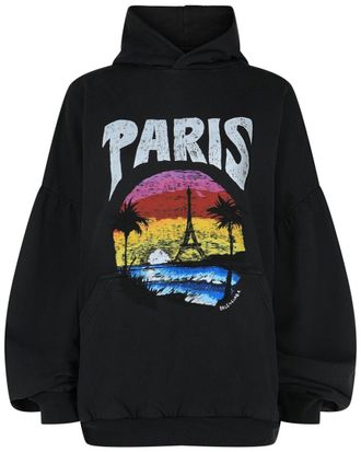 Balenciaga Paris Tropical Round Hoodie