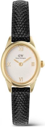 Daniel Wellington Ophelia Mini Leather Strap Watch, 22mm x 25.5mm in Gold-Tone/black at Nordstrom