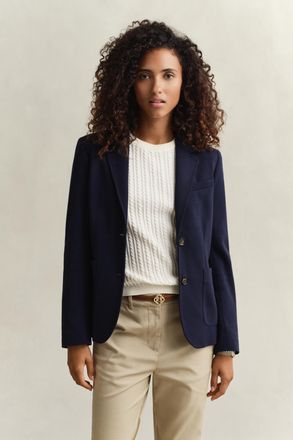 GANT Women Piqu&eacute; Blazer (42) EVENING BLUE