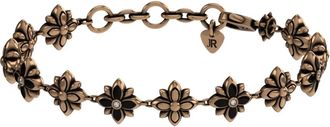 John Richmond Bloemenarmband met heldere details - Dames - Armbanden - Geel - ONE Size - Accessoires