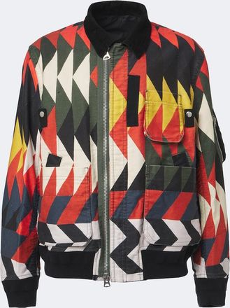 sacai x A.P.C. Quilts printed blouson jacket