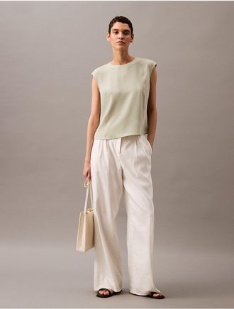 Calvin Klein Womens Flowing Tank Top - Neutral - XS