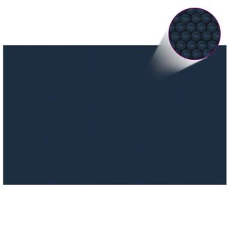 vidaXL Cubierta Solar De Piscina De Pe Flotante Negro Y Azul 800x500cm Vidaxl
