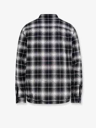 Represent Mens Quilted Shirt Jacket Black Organic Cotton