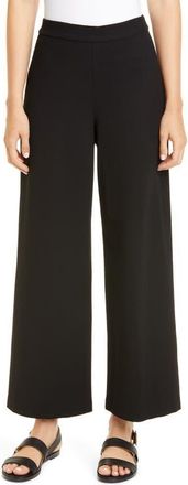 Rosetta Getty Interlock Ankle Wide Leg Pants in Black at Nordstrom, Size X-Large