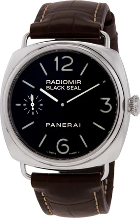 Officine Panerai Pre-owned Panerai Radiomir Black Seal Hand Wind Mens Watch PAM00183