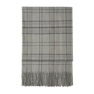 Marella Accessoires, Dames, Grijs, ONE Size, Sjaal met franjes