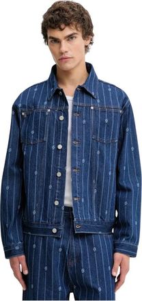 Dr&ocirc;le de Monsieur Denim Jassen - Heren - Spijkerjassen - Blauw - L - Denim - Jassen