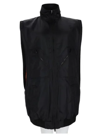 Maison Margiela Padded High Collar Vest with Zippered Pockets