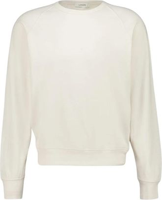 Christophe Lemaire Crew Neck Sweatshirt - Heren - Ronde hals truien - Wit - S - Katoen - Truien & Vesten