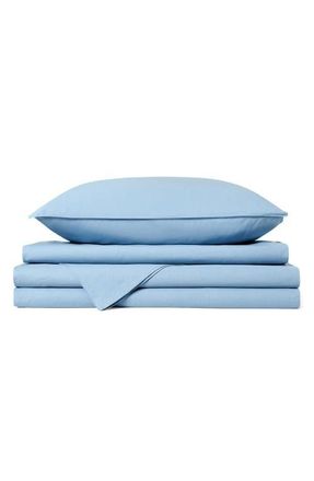 DKNY Vintage Washed Cotton Sheet Set in Blue at Nordstrom, Size Queen