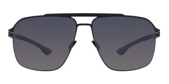 Ic! Berlin M1661 MB 14 Black Mens Sunglasses Black Size 61