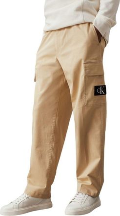 Calvin Klein Cotton Cargo Pants - Beige