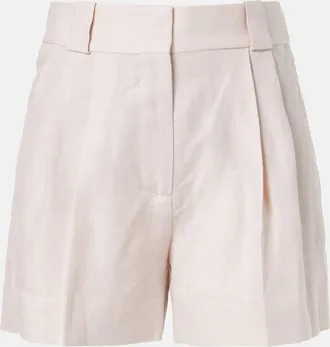 Blaz&eacute; Milano Blaz&eacute; Milano Selle pleated linen shorts