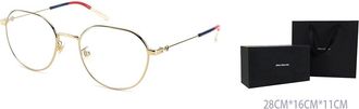Gucci Vintage round frame alloy optical glasses holder Gold GG0684O-003