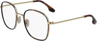 Victoria Beckham Glasses, female, Brown, Size: ONE SIZE Metal Glasses Frames