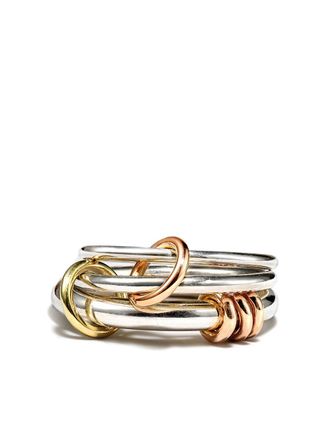 Spinelli Kilcollin 18kt rose gold Orion linked ring - men - Sterling Silver/18kt Rose Gold - 10 1/2