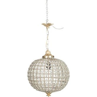 Biscottini International Lampadario soggiorno classico 55x30x30 cm Lampadario a sospensione in ottone Lampadario cristallo Lampadario cucina classico