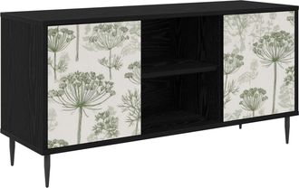 vidaXL Mueble De Tv Gotha 102 X 33 X 51 Cm Roble Negro Vidaxl