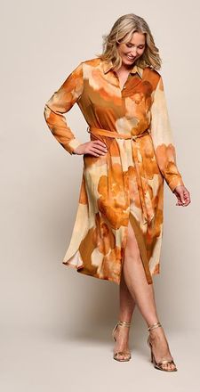 Mart Visser Bowie Print Jurk Oranje / Multi Maxi
