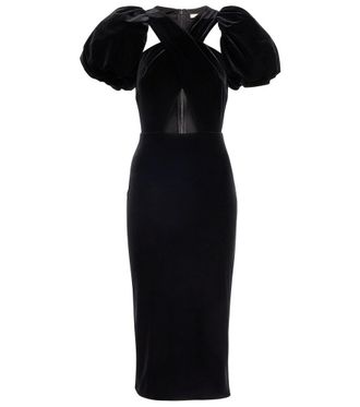 Christopher Kane Wrap velvet midi dress