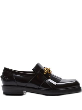 Balmain Sync Glazed leather loafers - men - CALFSKIN/Calf Leather/Calf Leather - 42 - Black