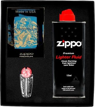 OEM Encendedor Zippo Atlantis Design Set De Regalo N.&deg; 1