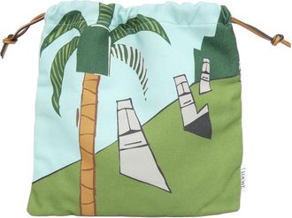 Loewe Multi-Color Canvas Leather Pouch (Pre-Owned)