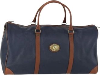 Burberry Pre-owned Weekend Bags, female, Blue, Size: ONE SIZE Pre-owned Boston Bag