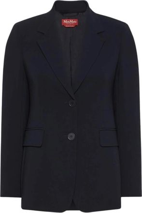 Max Mara Linz Blazer - Dames - Blazers - Blauw - S - Denim - Jassen