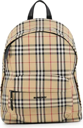 Burberry Beige Canvas Backpack (Pre-Owned)