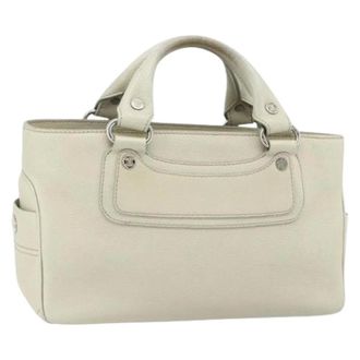 Celine Pre-owned Handbags, female, Beige, Size: ONE SIZE Pre-owned Vintage Hand Bag