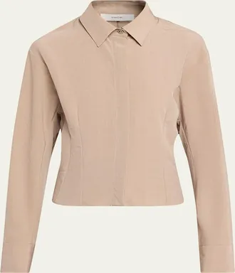 Vince Shirt Jacket with Blouson Back