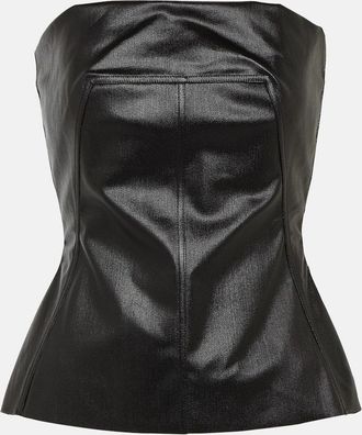 Rick Owens Lido coated denim corset