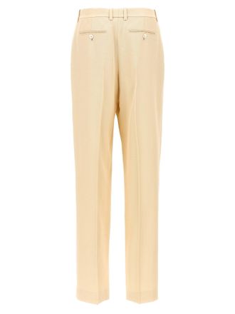 Tom Ford Pleated Silk-Wool Trousers - Cream