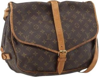 Louis Vuitton Pre-owned Cross Body Bags, female, Brown, Size: ONE SIZE Pre-owned Vintage Monogram Shoulder Bag