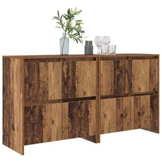 Berkfield Home Sideboard 2 pcs Old wood 70 x 41 x 75 cm Engineered wood in Brown