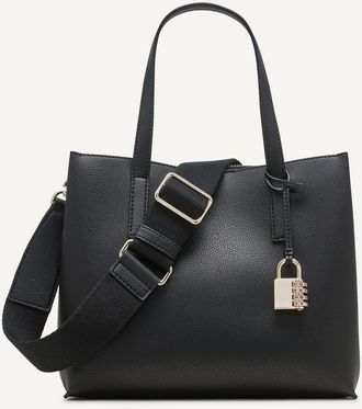 DKNY Farah Medium Satchel in Blk/gold at Nordstrom