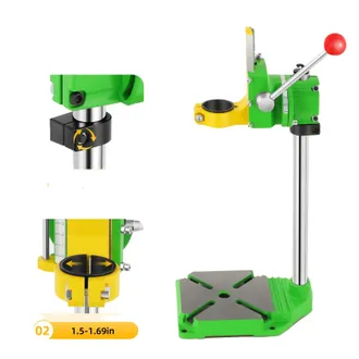 OEM Supporto Per Trapano, Girevole A 90&deg;, Alto 49 Cm, Mandrino Regolabile (da 1,5 A 1,65 Pollici), Base Stabile Con Fori Per Viti, Guida A Coda Di Rondine