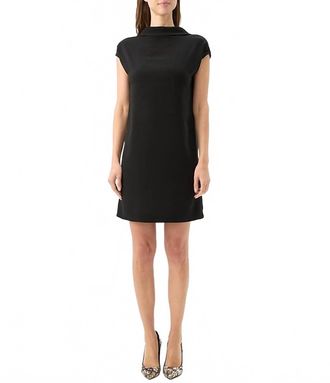 Trina Turk Chorus Georgette Mock Neck Sequin Mini Dress In Black