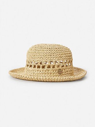 Rip Curl Essentials Crochet Bucket Hat natural
