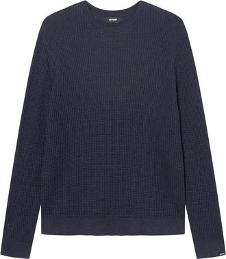 Antwrp Rondgebreide trui - Heren - Ronde hals truien - Blauw - L - Truien & Vesten