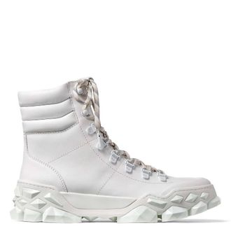 Jimmy Choo London Diamond X Hike/F Leather Boots, Brand Size 34.5 ( US Size 4.5 )