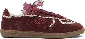 Alohas Tb. 490 Su&egrave;de Sneakers met Haakjesrand - Dames - Sneakers - Bruin - 39 EU - Su&egrave;de - Schoenen