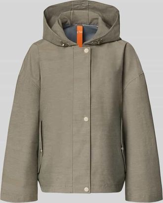 G-Lab Regular Fit Jacke mit Kapuze Modell Elle in Taupe, Gr&ouml;&szlig;e L